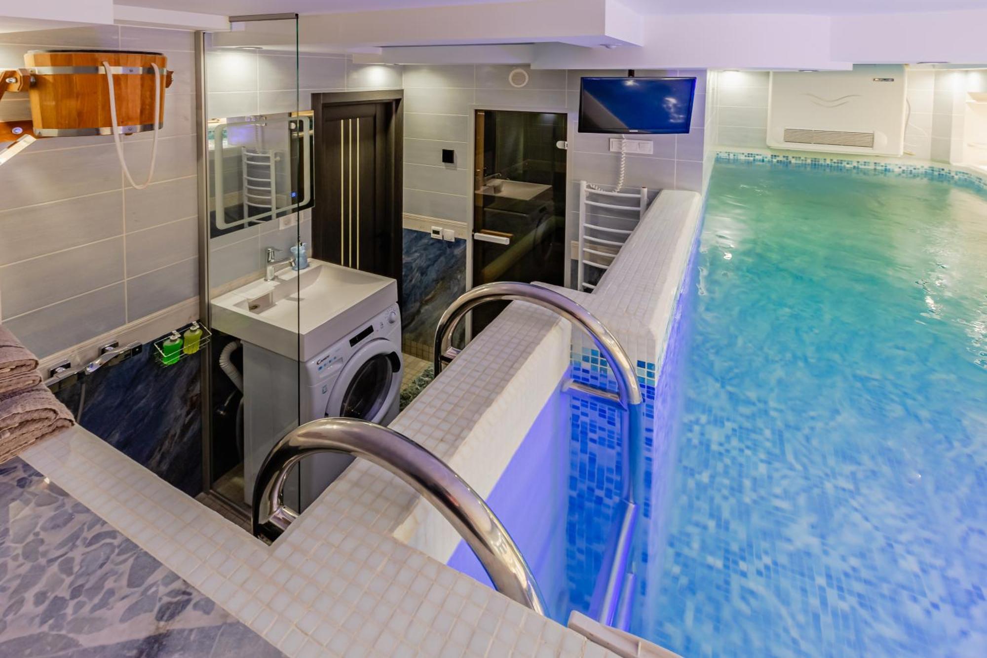 Luxury Apartment With Pool And Hammam เคียฟ ภายนอก รูปภาพ